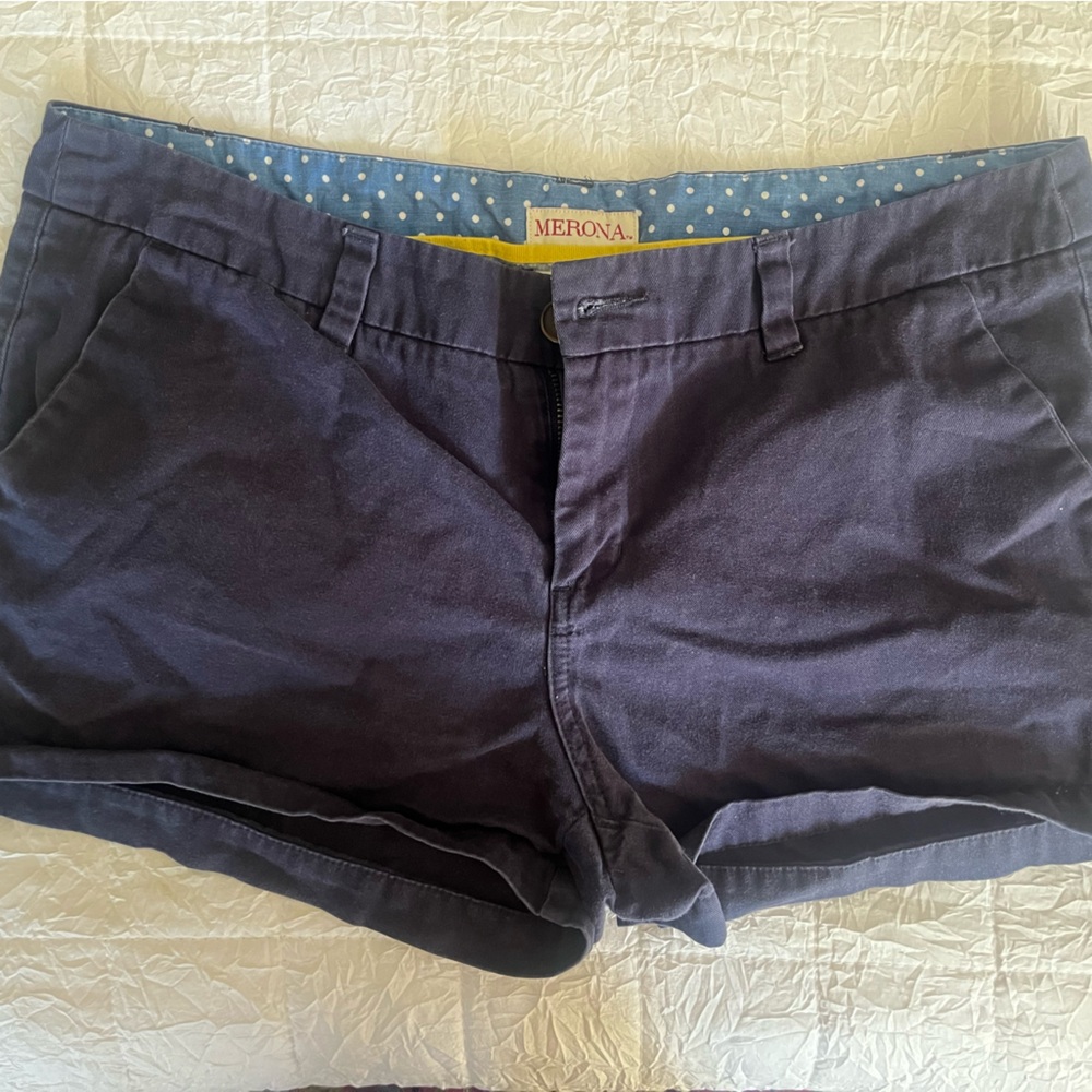 Merona Chino Shorts Navy Blue